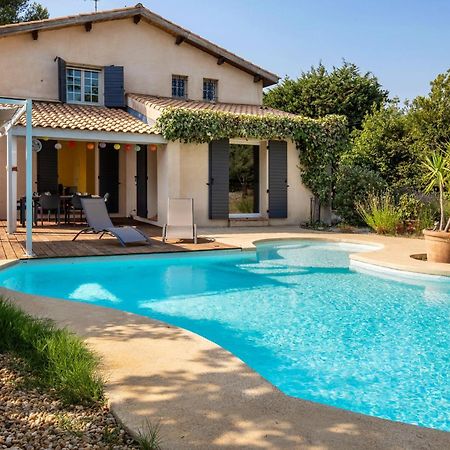 Villa Lumineuse Avec Piscine Chambres Ou Villa Saint-Georges-dʼOrques Extérieur photo